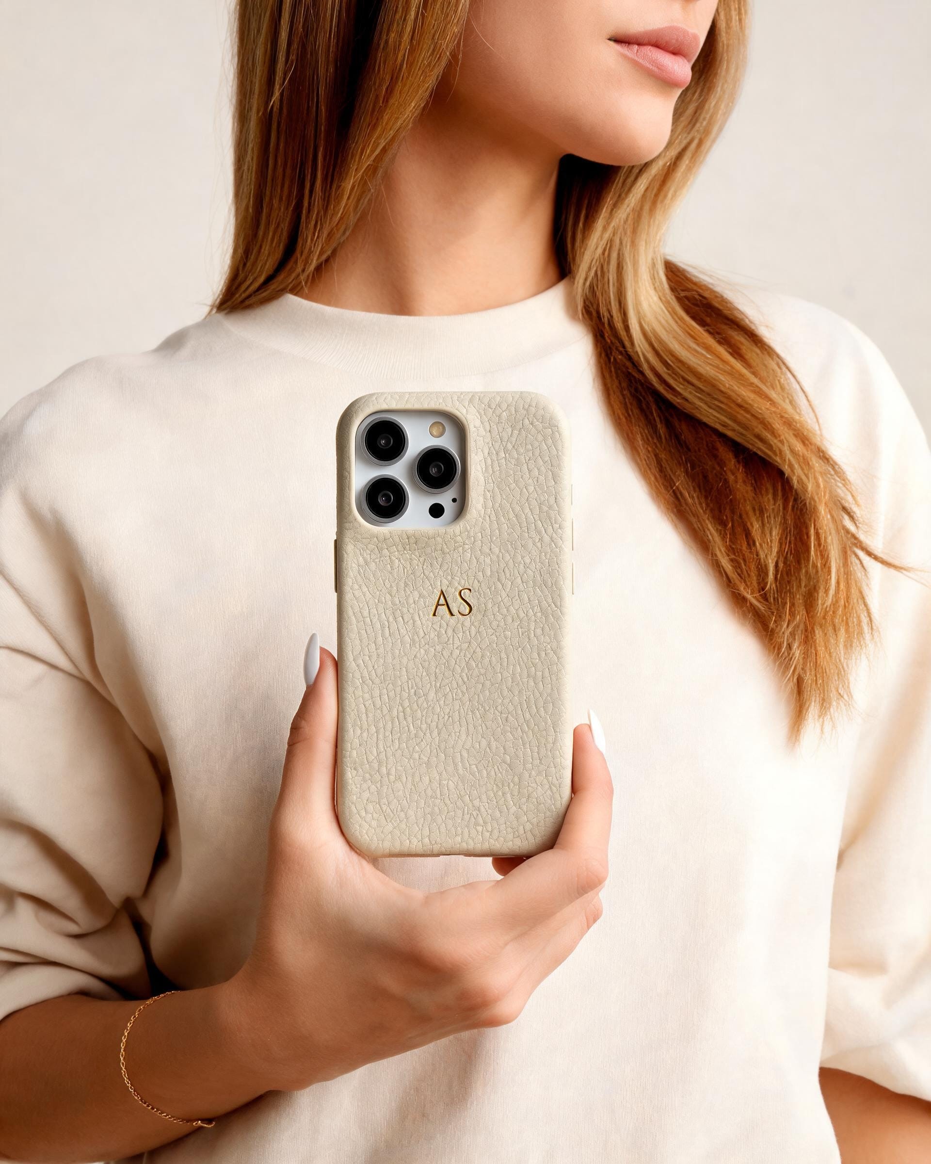 Pebble Grain Texture Personalised Case