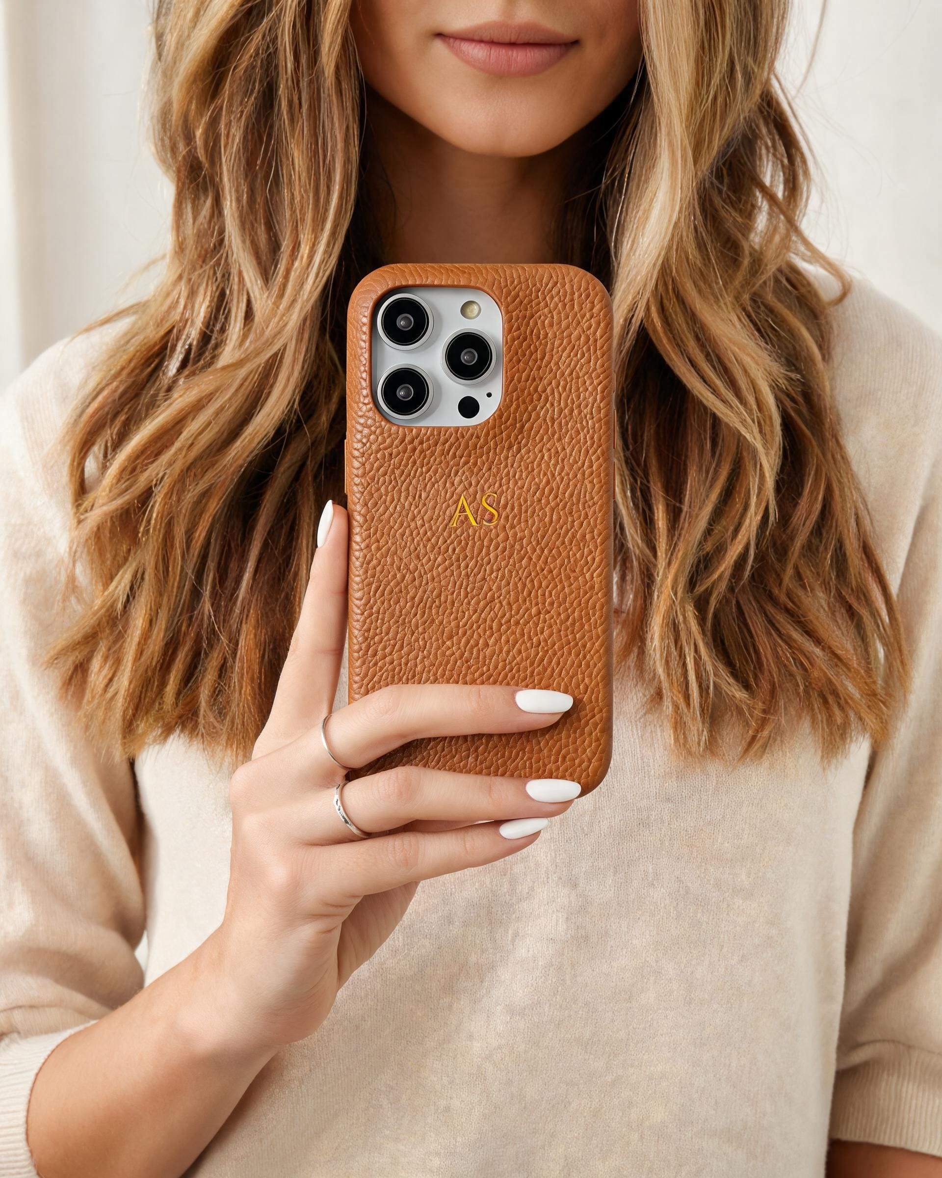 Pebble Grain Texture Personalised Case