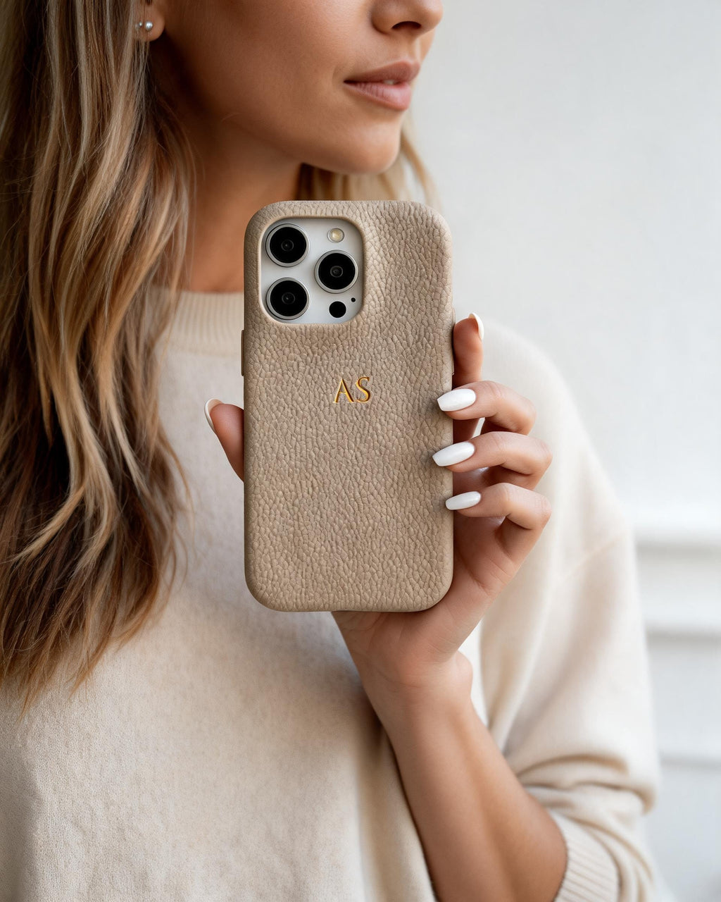 Pebble Grain Texture Personalised Case