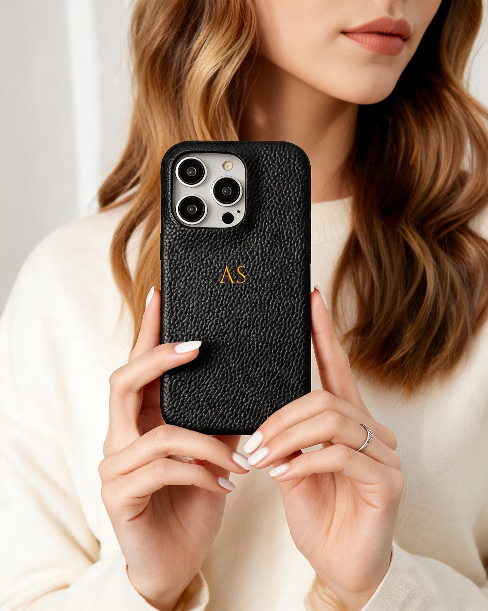 Pebble Grain Texture Personalised Case