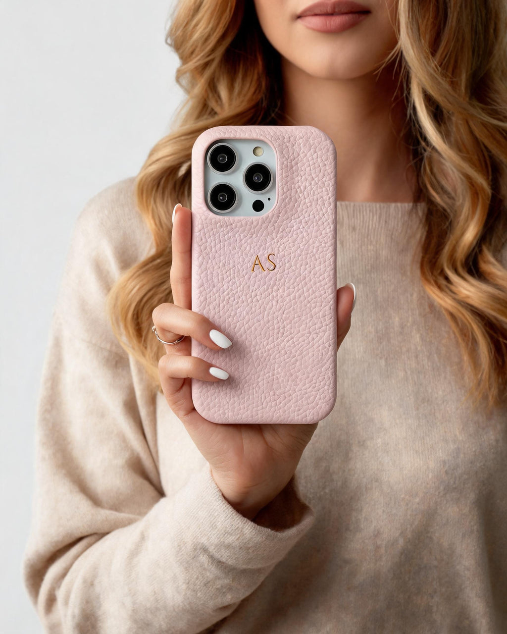 Pebble Grain Texture Personalised Case