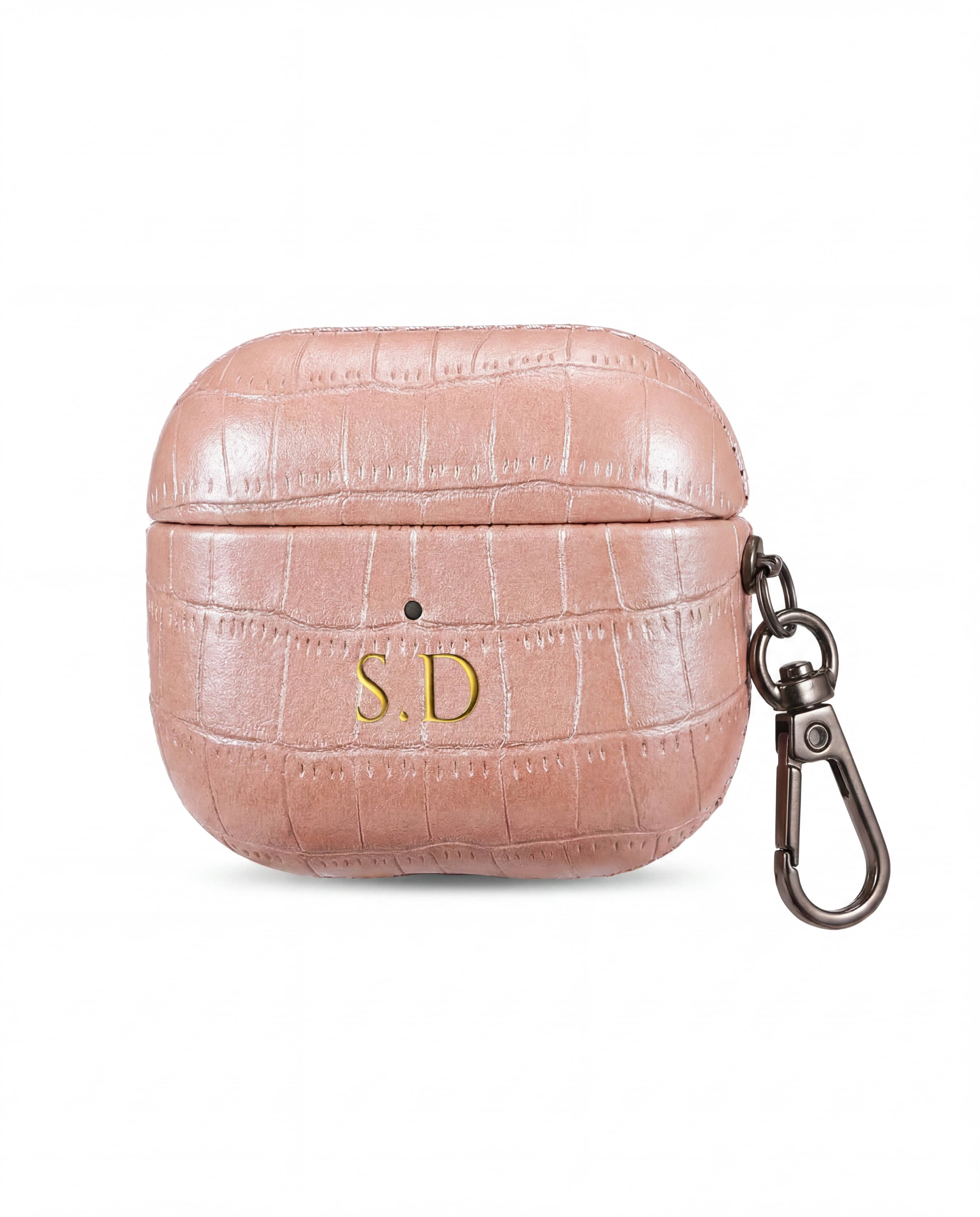 Croc Texture Personalised AirPod Case