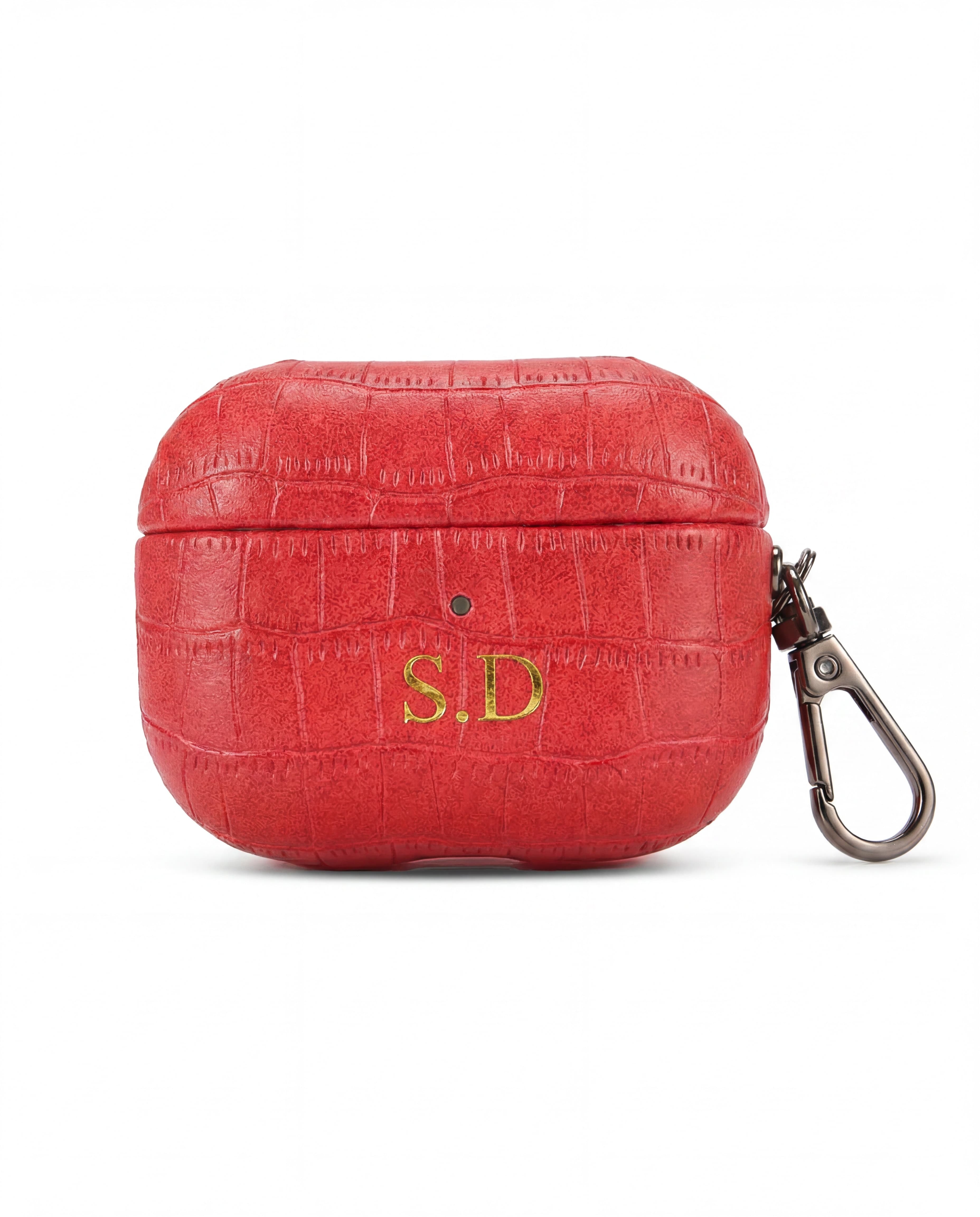 Croc Texture Personalised AirPod Case