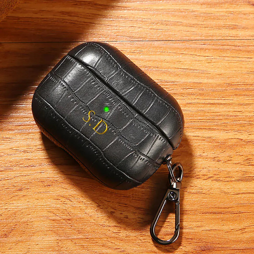 Croc Texture Personalised AirPod Case