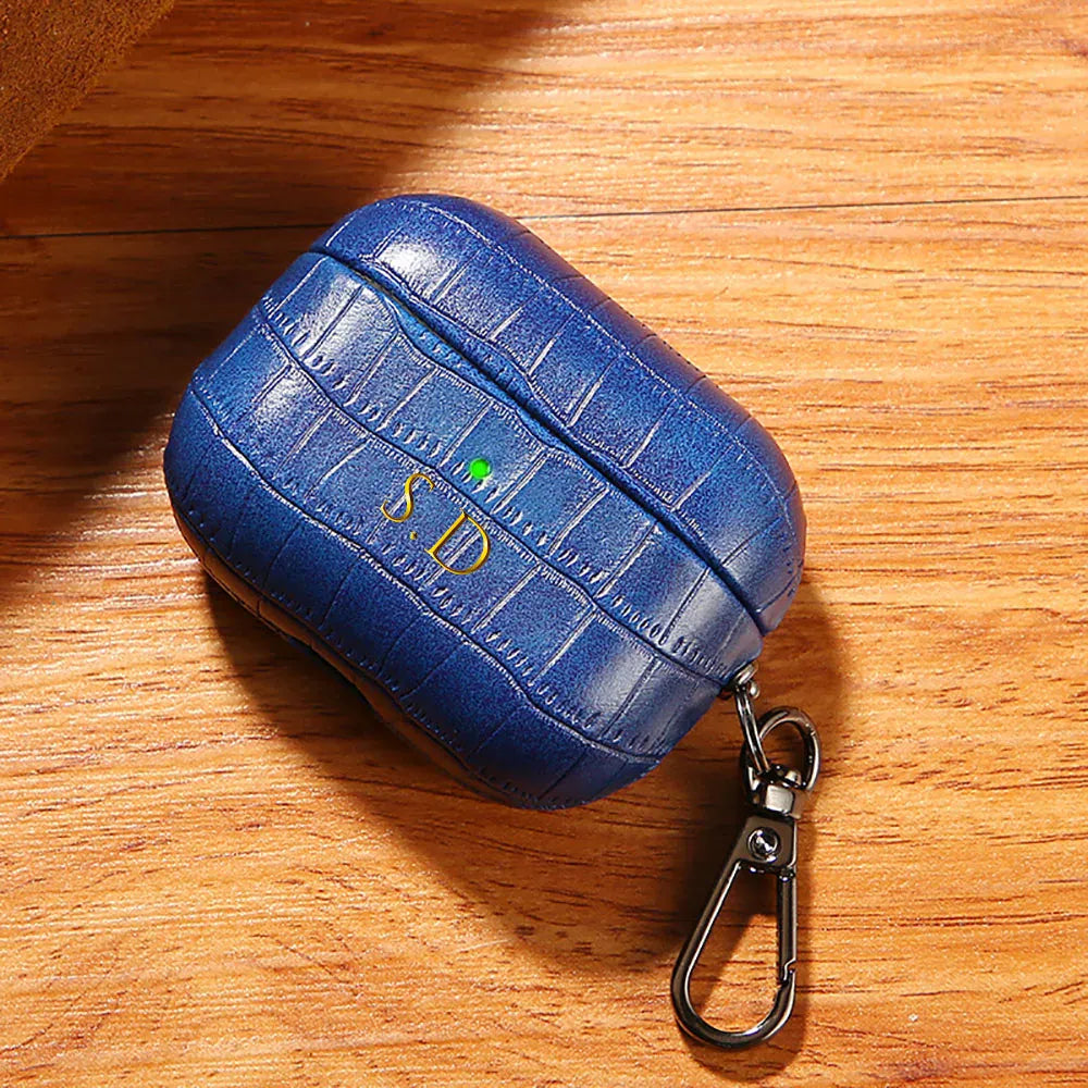 Croc Texture Personalised AirPod Case
