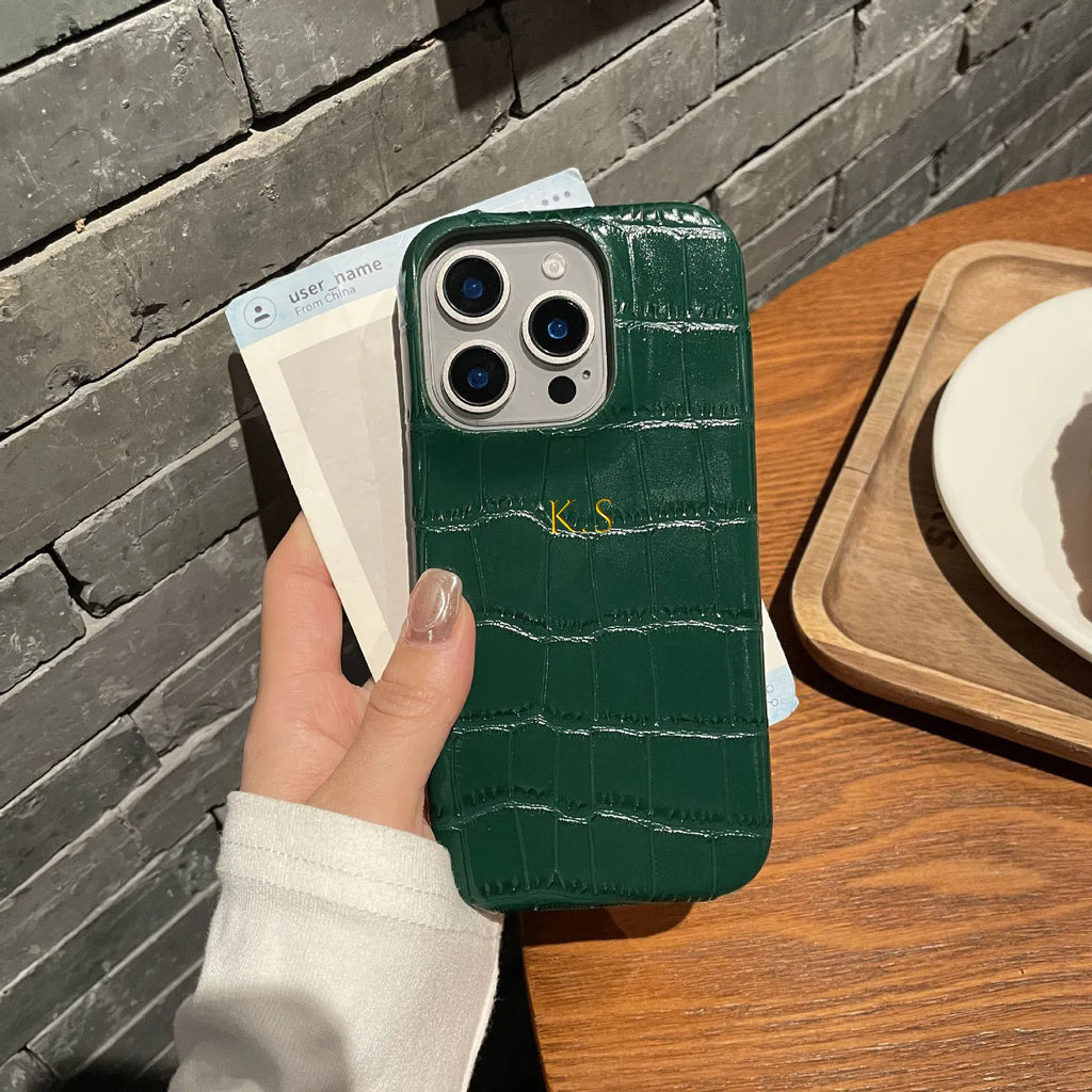 Croc Texture Personalised Case