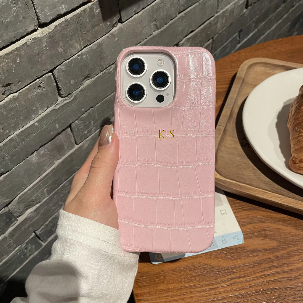 Croc Texture Personalised Case