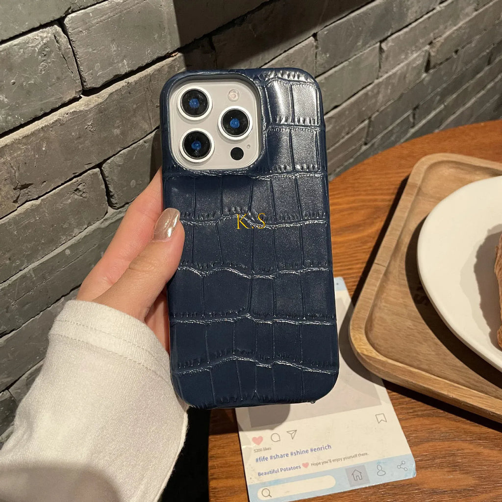 Croc Texture Personalised Case