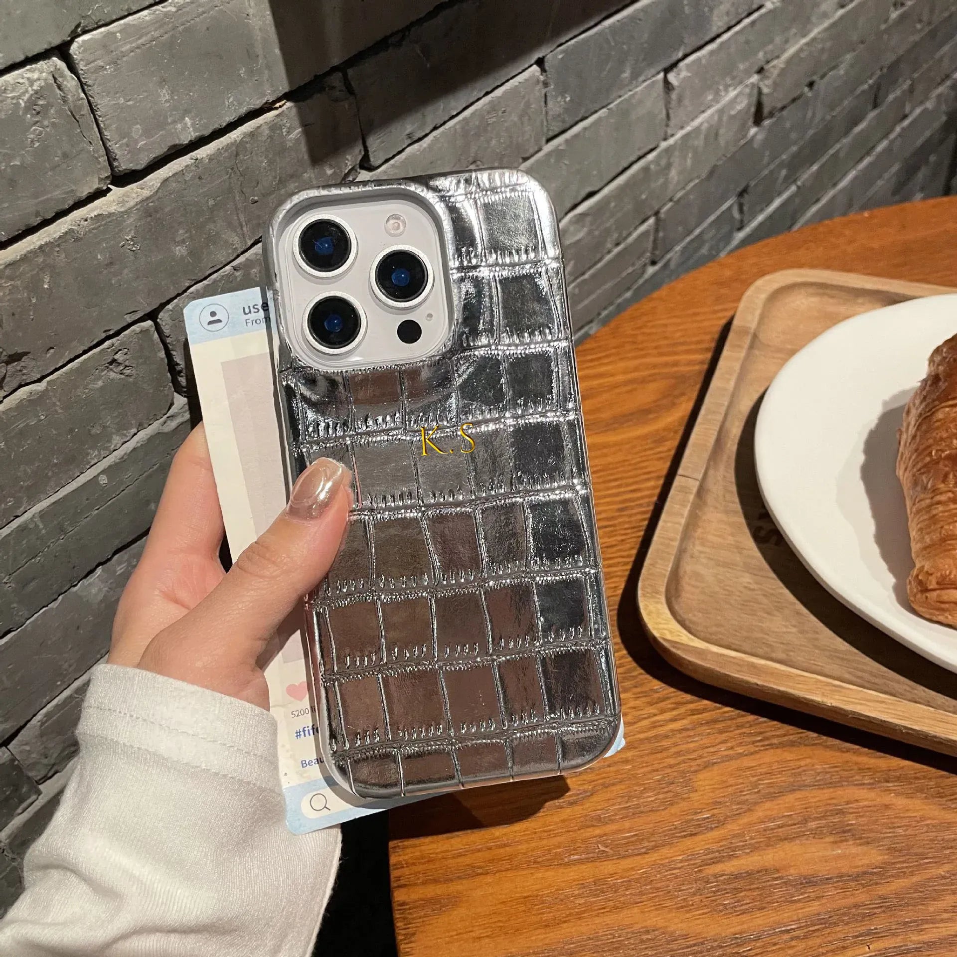 Croc Texture Personalised Case
