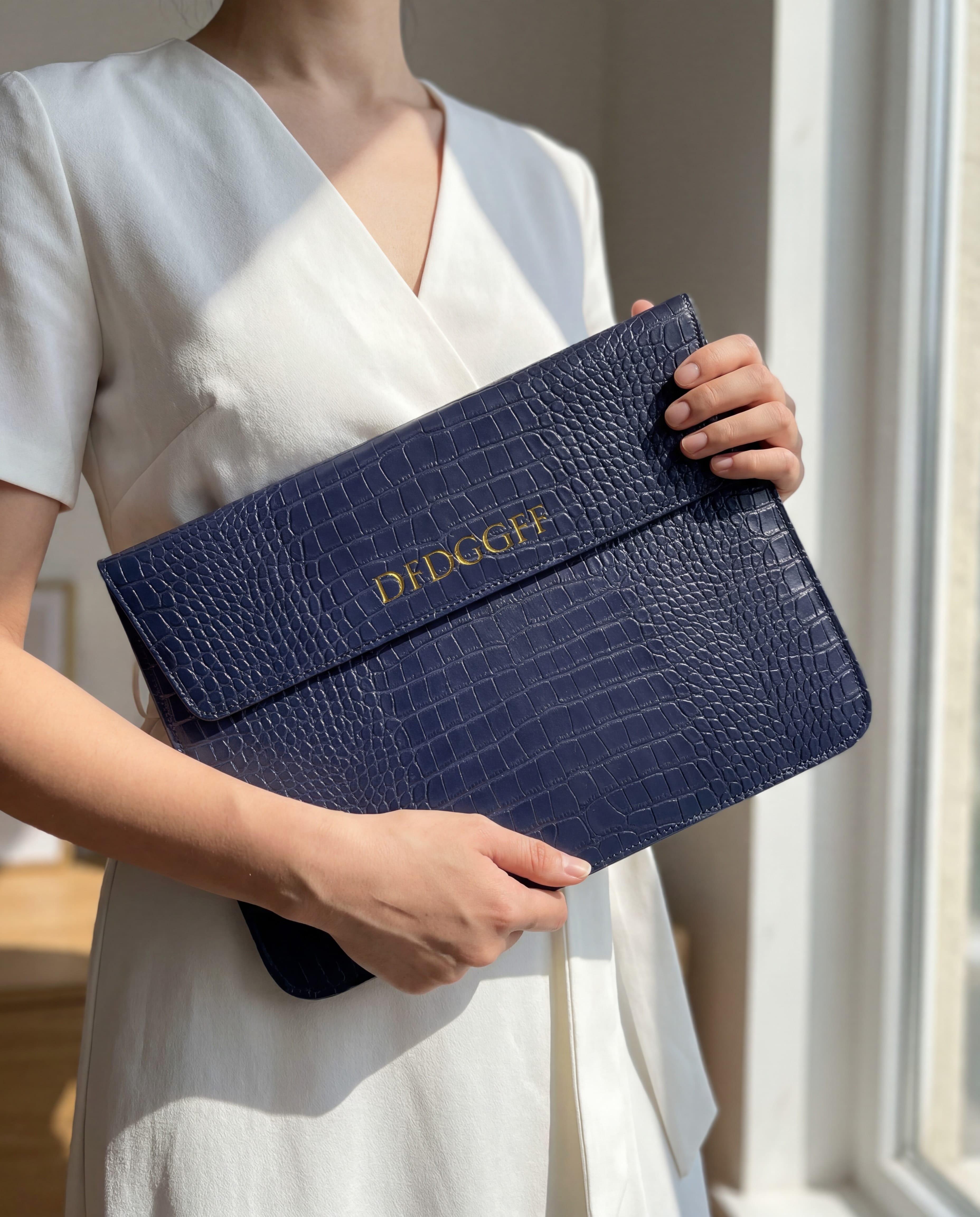 Croc Texture Personalised Macbook Case Sleeve