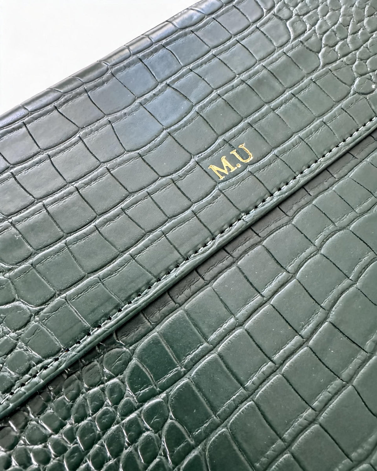 Croc Texture Personalised Macbook Case Sleeve
