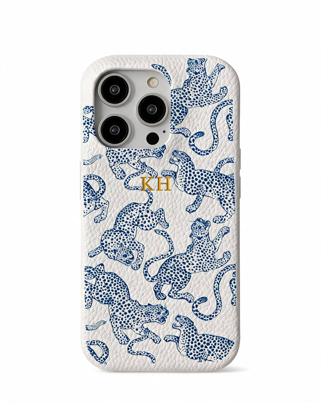 Leopard Print Pebble Grain Personalised Case