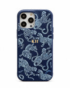 Leopard Print Pebble Grain Personalised Case