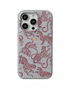 Leopard Print Pebble Grain Personalised Case