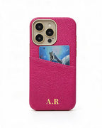 Pebble Grain Card Holder Personalised Case