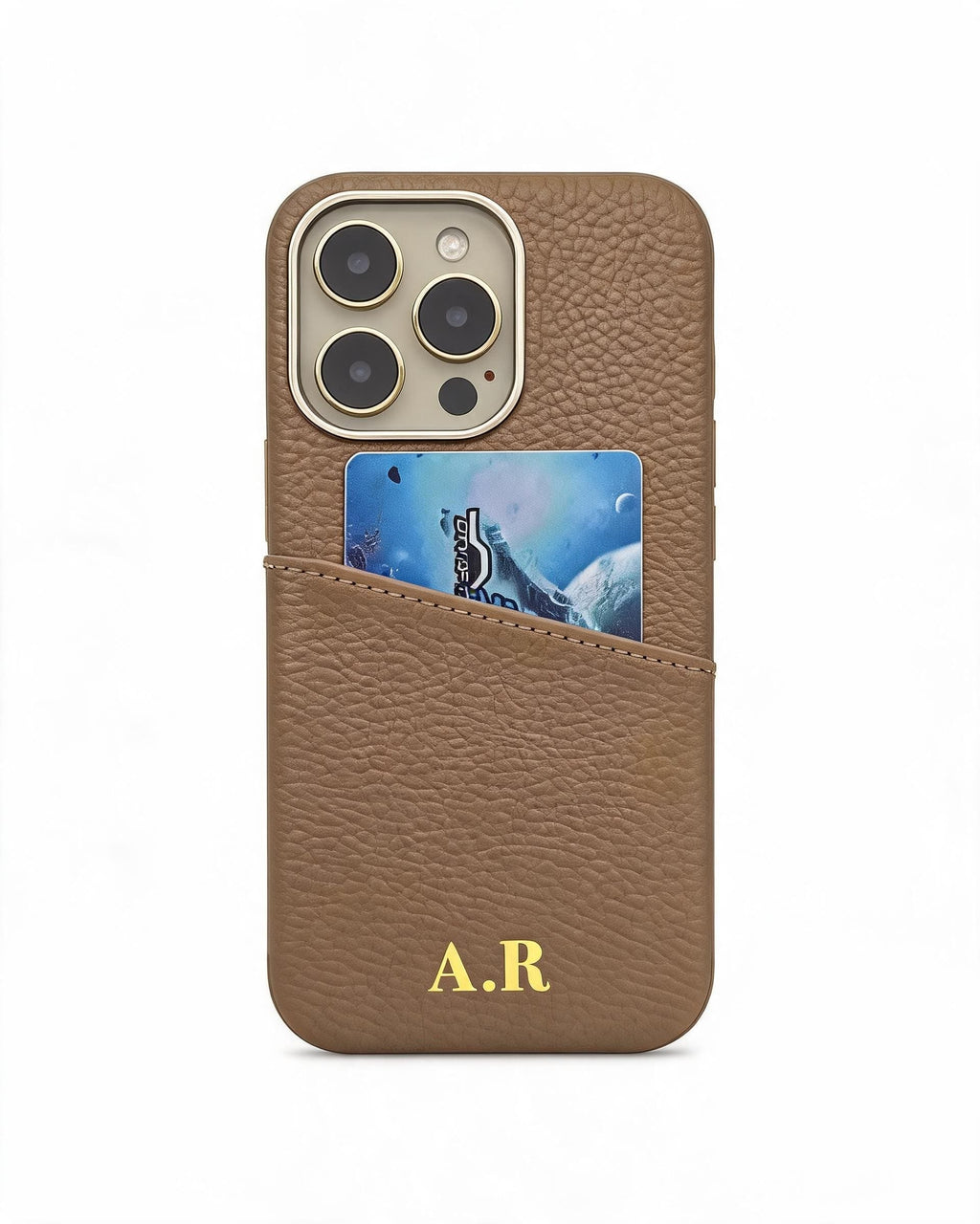Pebble Grain Card Holder Personalised Case