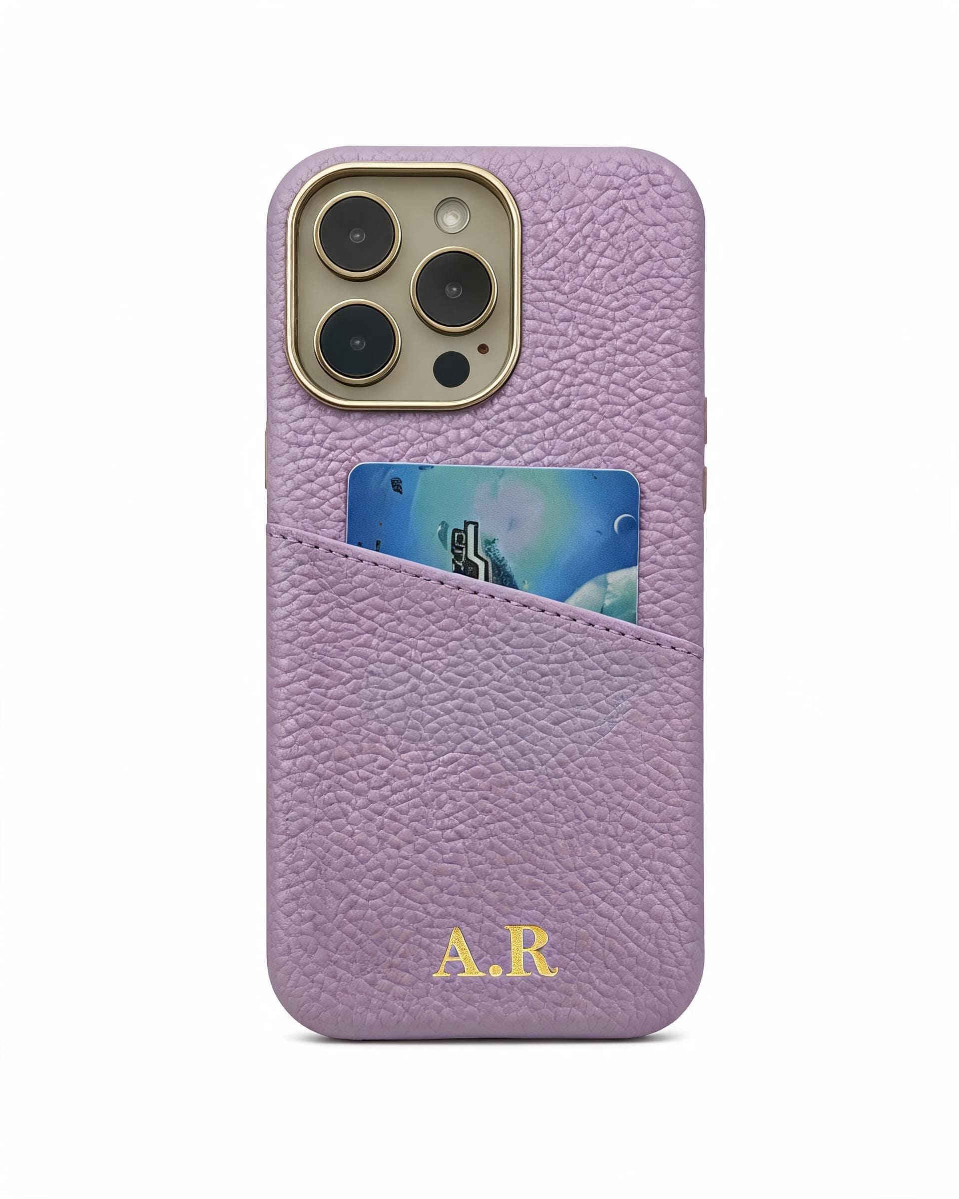 Pebble Grain Card Holder Personalised Case