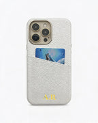 Pebble Grain Card Holder Personalised Case