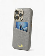 Pebble Grain Card Holder Personalised Case