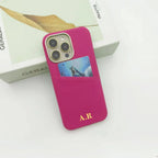 Pebble Grain Card Holder Personalised Case