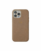 Pebble Grain Gold Trim Personalised Case