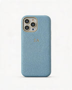 Pebble Grain Gold Trim Personalised Case