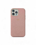 Pebble Grain Gold Trim Personalised Case