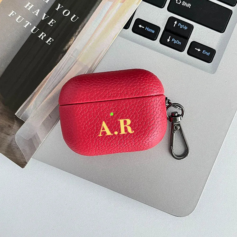Pebble Grain Personalised AirPod Case