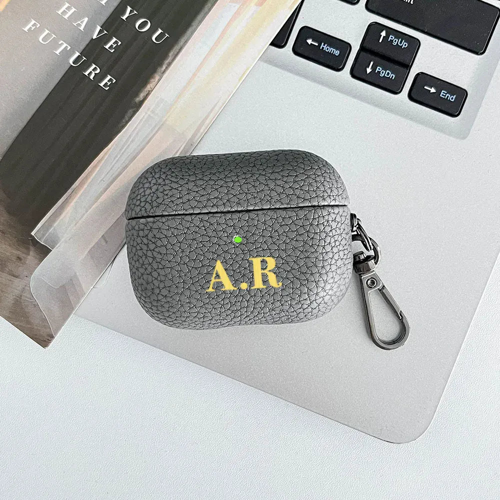 Pebble Grain Personalised AirPod Case