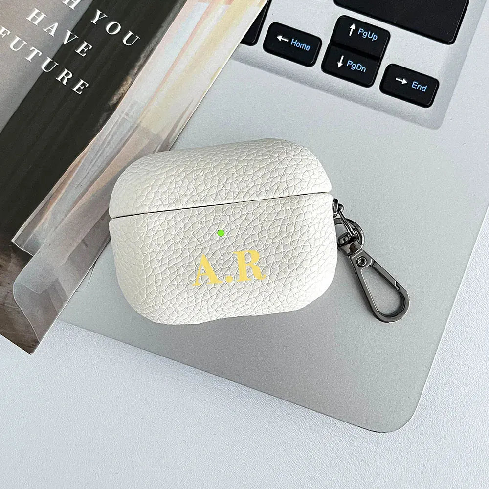 Pebble Grain Personalised AirPod Case