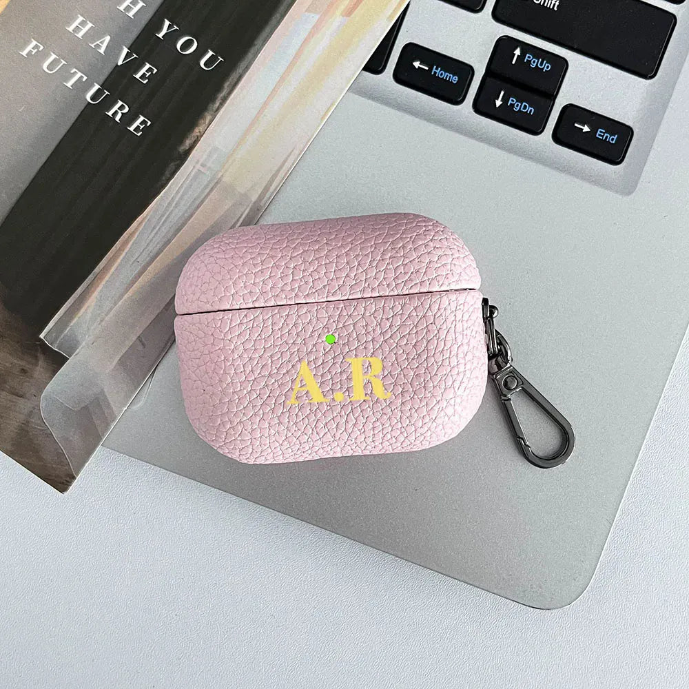 Pebble Grain Personalised AirPod Case