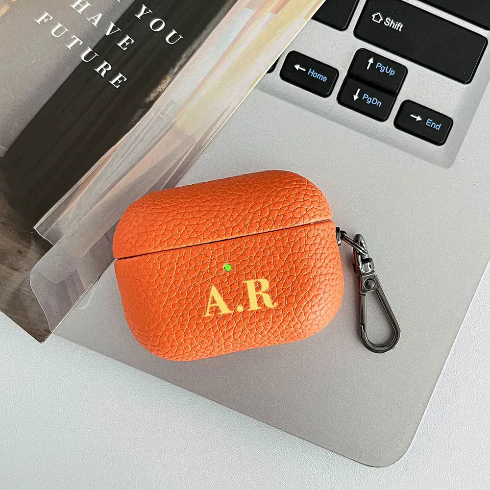 Pebble Grain Personalised AirPod Case