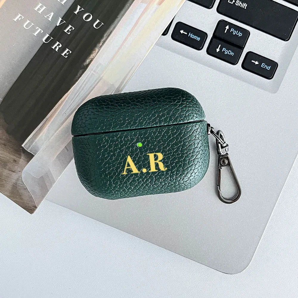 Pebble Grain Personalised AirPod Case