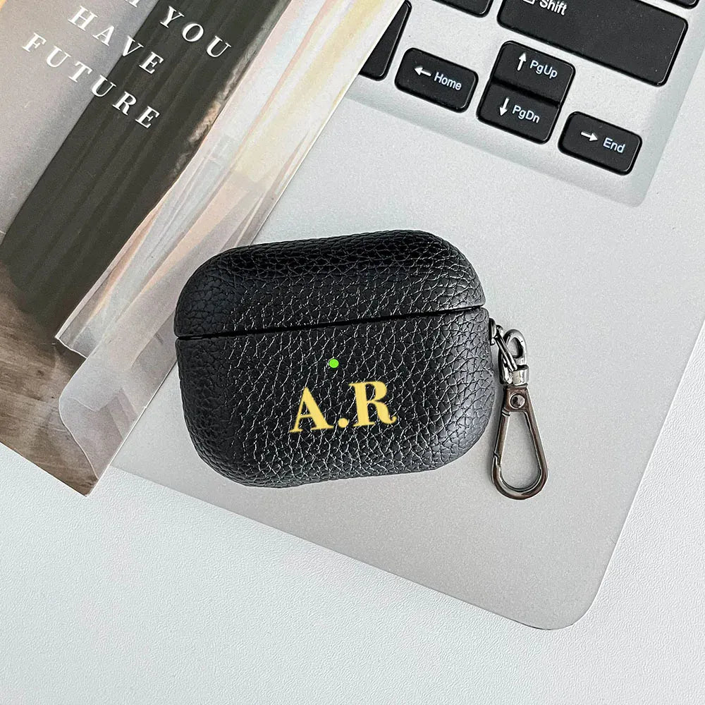 Pebble Grain Personalised AirPod Case