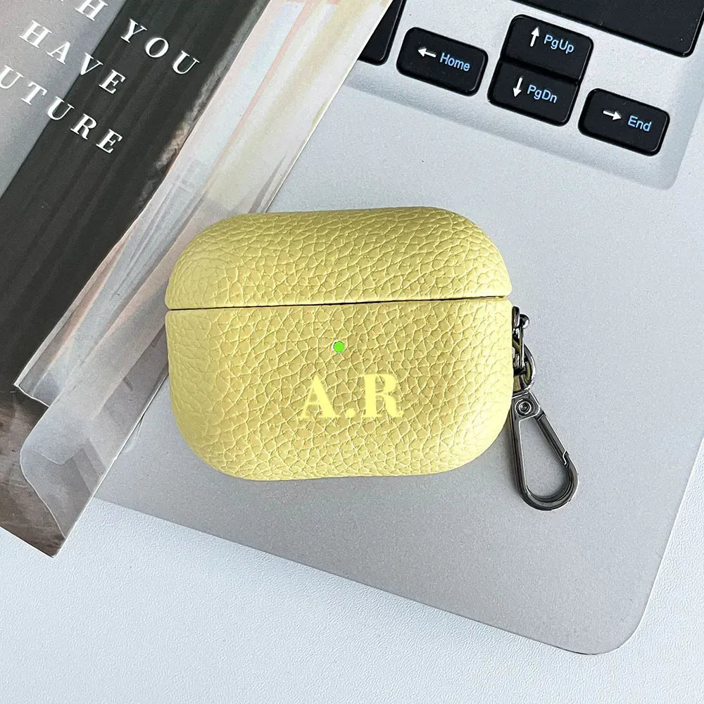 Pebble Grain Personalised AirPod Case