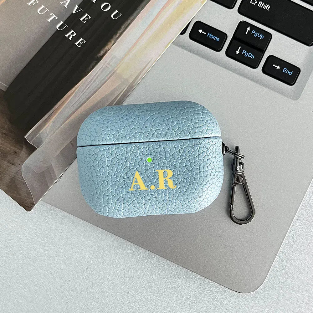 Pebble Grain Personalised AirPod Case