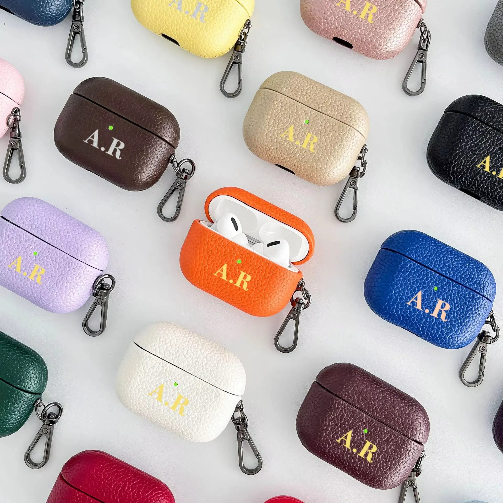 Pebble Grain Personalised AirPod Case